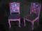 ORYGINALNE FIOLETOWE KRZESŁA