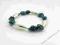 Bransoletka srebrna z turkusami 21 cm