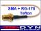 Przewód RG178BU, 114mm+ SMA gniazdo-super jakość.