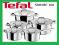 Garnki TEFAL VOLUPTY 10cz C806S1 INOX Nowosc