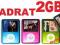 2gb kwadratowy MP4 MP3 PL FM dyktafon 1.8lcd 2 gb