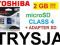 TOSHIBA micro SD!! 2GB+ ADAPTER SD GWAR.60 MIESIĘC