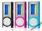 MP3 2gb z latarka LCD FM PL 5 kolor +ładowarka usb