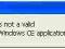 odblokowanie is not a valid Windows CE application