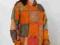 Bluza etniczna z patchwork ST 10-151 L/XL