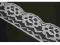 Koronka biała stylonowa  szer.4.5cm 1 szt to 1m