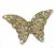 11209 Filigranowy wyginany motylek Vintage brąz 2s