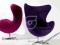 NOWOCZESNY FOTEL JAJO wełna Egg Chair - wool