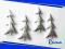 SREBRNA KOLEKCJA Choinki  - 2szt