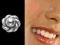 Kolczyk do nosa s. 925 kwiatuszek 3mm piercing