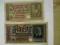 2 banknoty III Rzesza 20 i 50 mk ok 1940 Malbork