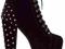 HIT BUTY GWIAZD HIGH 13cm BOTKI JC ĆWIEKI BLACK 39