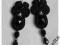 SUTASZ kolczyki NATHALIE soutache CZARNE