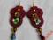 SUTASZ kolczyki LISE soutache BORDO