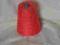 NOWA CIENKA CZERWONA WEŁNA NA CEWCE 460 GR