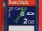 SanDisk Karta Pamięci 2GB SD Card Memory Sklep Wwa