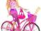 Lalka Barbie na rowerze T2332