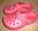 CROCS czerwone roz. 33-34  21cm