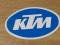 KTM - naklejka z dawnych lat