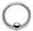 Kółko stal 316L zamykane kulką 1.2/14/4mm piercing