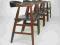 4 tekowe krzesła DANISH MODERN duński design 60