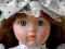 40cm porcelanowa lalka w sukience retro