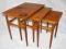 DESIGN SKANDYNAWSKI - TRZY STOLIKI TEAK LATA 70-te