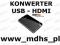 KONWERTER, ADAPTER USB - HDMI, JAKOŚĆ