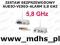 ZESTAW BEZPRZEWODOWY AUDIO-VIDEO-ALARM 5,8 GHZ