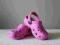 klapki j. CROCS dla dziewczynki różówe, lekkie!