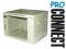 SZAFA 19" 8U 600mm POPIEL FRONT PRZESZKLONY
