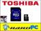 HIT! PAMIĘĆ TOSHIBA microSDHC SD 4GB +ADAPTER