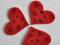 Serca filcowe samprzylepne laserowo wycinane 3