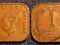 MALAYA 1 CENT 1945r GEORGE VI / 216 C