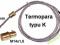 czujnik temperatury termopara K 8x30 z mocowaniem