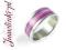 Obrączka stal 316L fioletowa drop oil R17 j315