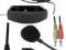 SŁUCHAWKI STEREO Z MIKROFONEM EH103 CZARNE WA-WA