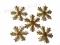 [m-craft] PŁATKI ŚNIEGU, ŚNIEŻYNKI 5 szt złote