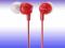 Słuchawki dokanałowe SONY MDR-EX10LP Czerwone