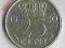 25 cent Holandia Wilhelmina 1950 rok