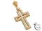 Krzyżyk cyrkonia złoto żółte 333