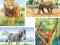Puzzle x 4 - Dzikie zwierzęta CASTORLAND
