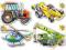 Puzzle x 4 - Pojazdy III CASTORLAND