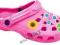 AMERICAN sandały 29 klapki 18cm CLOGSY crocsy róż
