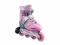 Łyżworolki LEOPARD rolki regulowane 39-42 ABEC 5