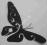 [trinket_tt] SCRAPKI (X6) MOTYL OZDOBNY CZARNY