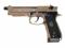 TAURUS PT92 Rail KJW CO2 Full Metal Tan