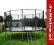 GOFIT 244 cm Trampolina ogrodowa z siatką drabinka