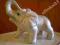 porcelanowy słoń srebny 8 cm.