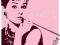 Audrey Hepburn (Cigarello) - plakat 140x100 cm